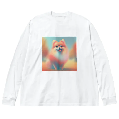 ふわふわポメラニアン Big Long Sleeve T-Shirt