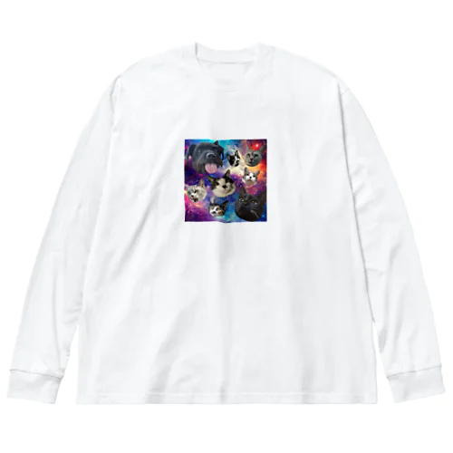 ペットたち （宇宙） Big Long Sleeve T-Shirt