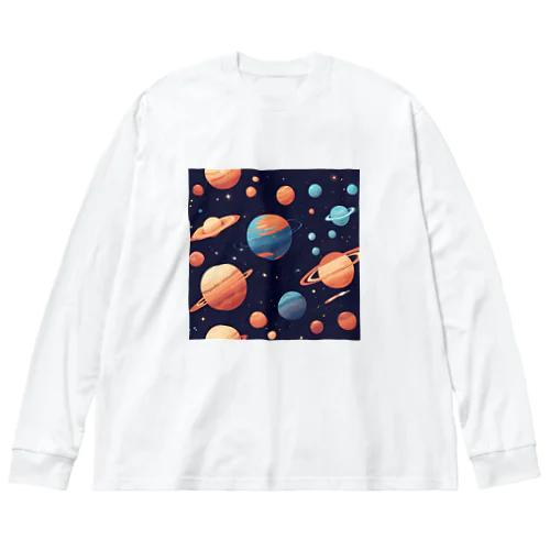 惑星　グッズ ビッグシルエットロングスリーブTシャツ