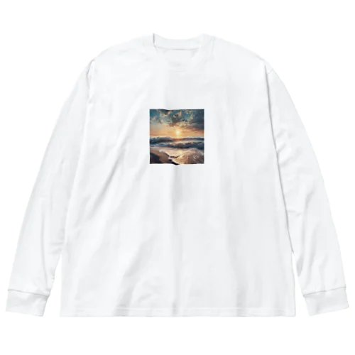 綺麗な海 Big Long Sleeve T-Shirt