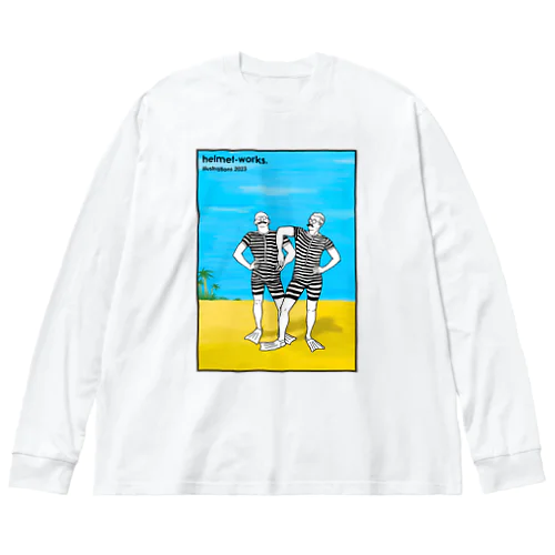 しま・ブラザーズ ビッグシルエットロングスリーブTシャツ