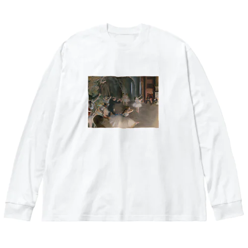 ドガ「舞台のバレエ稽古」　エドガー・ドガの絵画【名画】踊り子シリーズ Big Long Sleeve T-Shirt