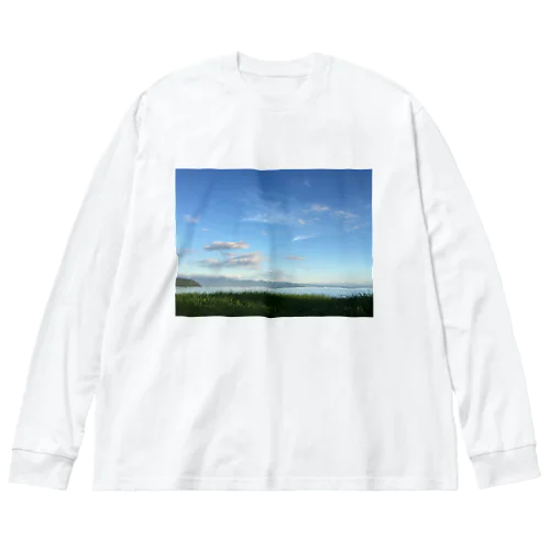 あおぞらとびわこにいやされます。 Big Long Sleeve T-Shirt