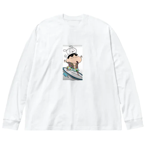 グレたしんちゃん Big Long Sleeve T-Shirt