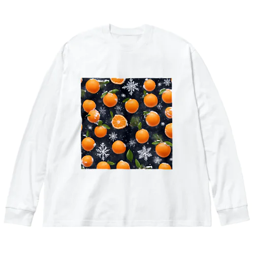 🍊蜜柑🍊 ビッグシルエットロングスリーブTシャツ