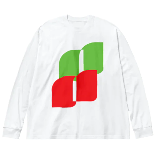 ミニマリズムデザインな気分　葉っぱ Big Long Sleeve T-Shirt