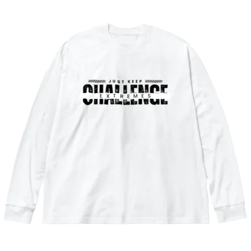 "Challenge Extremes" Graphic Tee & Merch ビッグシルエットロングスリーブTシャツ