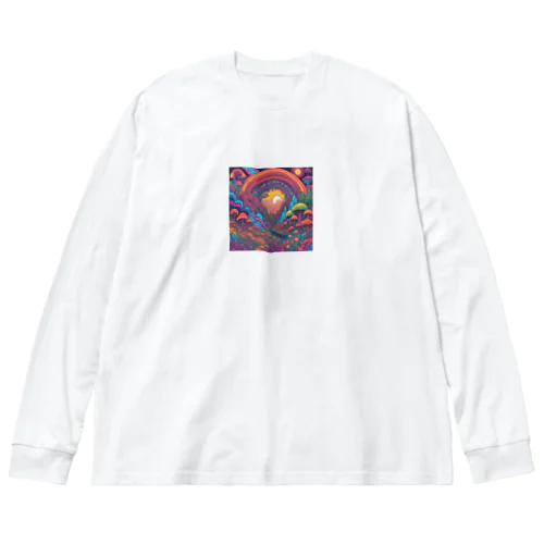 サイケな自然イラストグッズ Big Long Sleeve T-Shirt