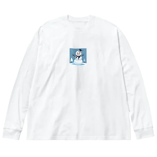 ゆきだるまくん ビッグシルエットロングスリーブTシャツ