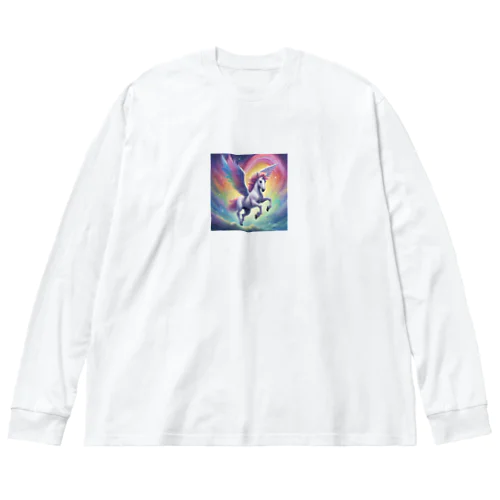 虹色ペガサス Big Long Sleeve T-Shirt