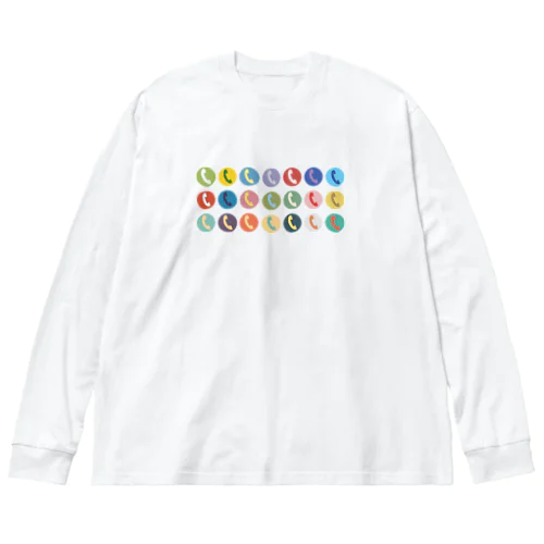 テレフォンマーク ビッグシルエットロングスリーブTシャツ