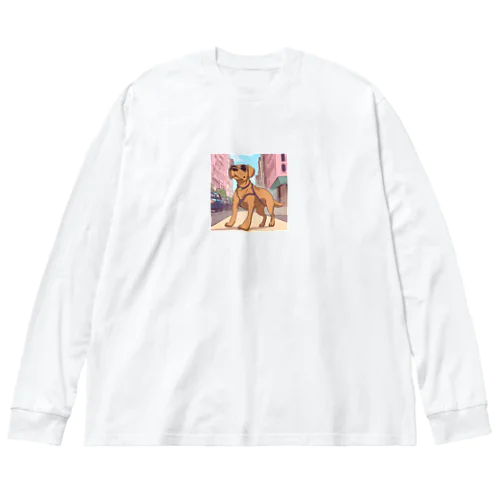 街ゆくDOG Big Long Sleeve T-Shirt