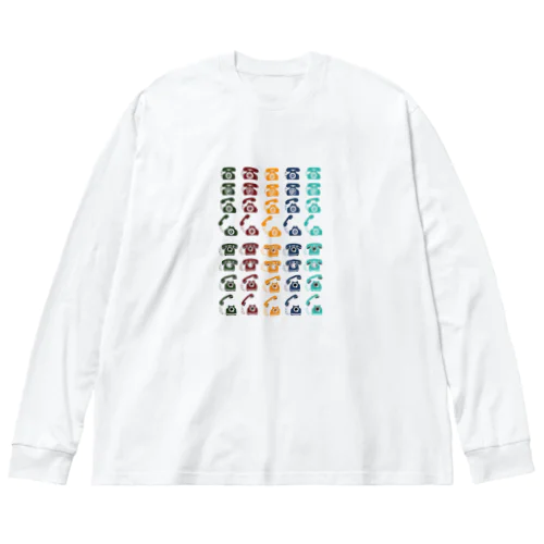 テレフォンマークいろいろ ビッグシルエットロングスリーブTシャツ