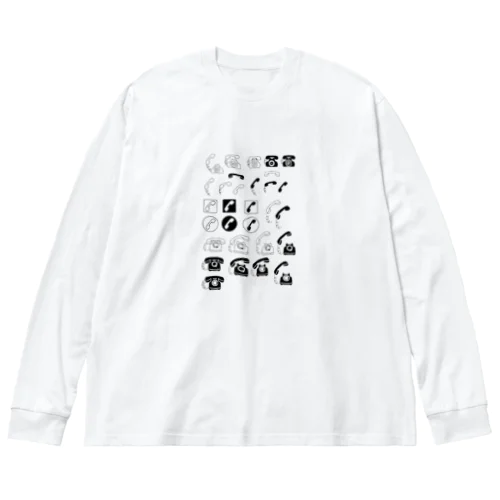 テレフォンマーク いろいろ ビッグシルエットロングスリーブTシャツ