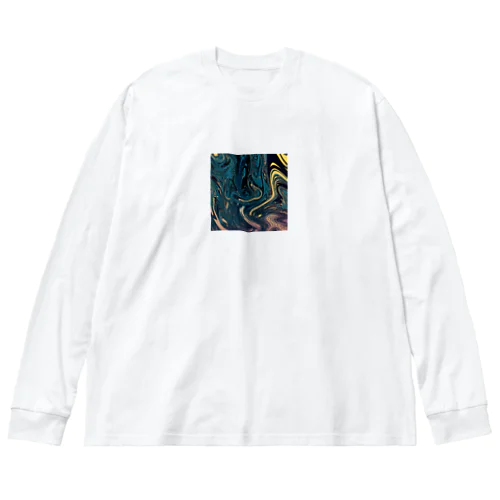 曲線 ビッグシルエットロングスリーブTシャツ