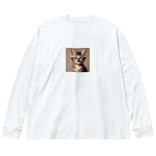 生意気な子猫 ビッグシルエットロングスリーブTシャツ