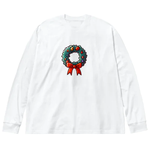 クリスマスリース🎄✨ Big Long Sleeve T-Shirt