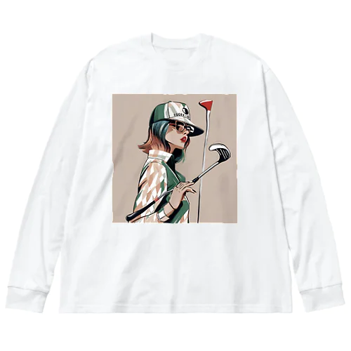 おしゃれゴルフ Big Long Sleeve T-Shirt