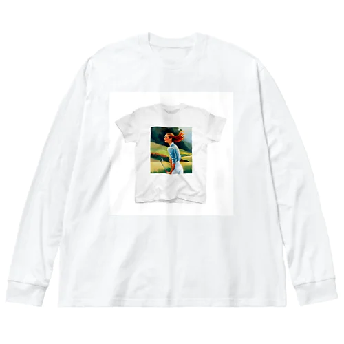 おしゃれゴルフ Big Long Sleeve T-Shirt