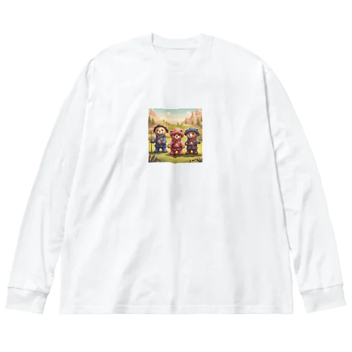 三銃士クマさん Big Long Sleeve T-Shirt