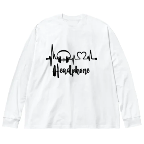 Hearts Headphone ビッグシルエットロングスリーブTシャツ