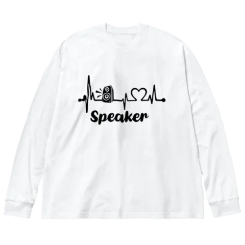 Hearts Speaker Big Long Sleeve T-Shirt