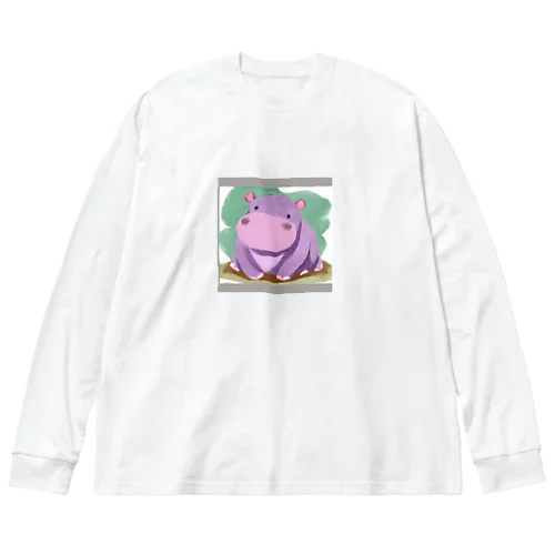 カバさん Big Long Sleeve T-Shirt