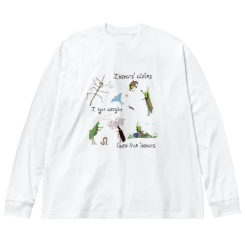 昆虫たちの主張1 ビッグシルエットロングスリーブTシャツ