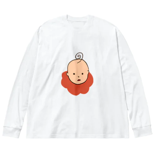 オレンジスタイの赤ちゃん ビッグシルエットロングスリーブTシャツ