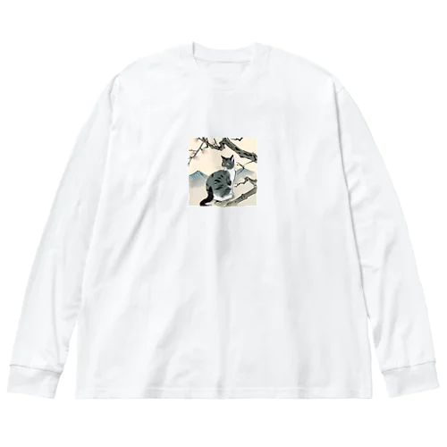 浮世絵猫 ビッグシルエットロングスリーブTシャツ