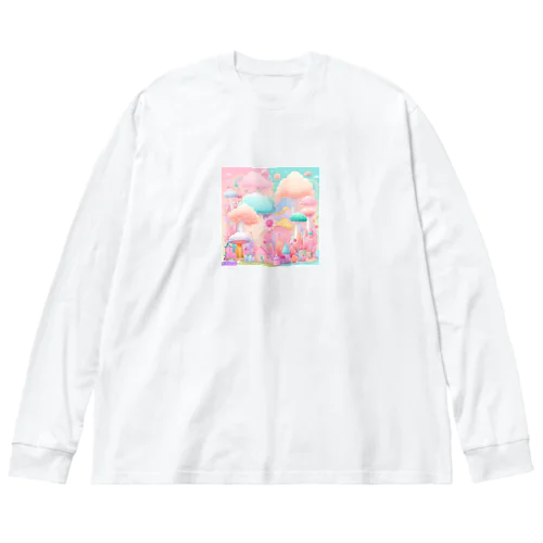 キノコのアート Big Long Sleeve T-Shirt