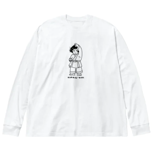 KARATE GIRL_透明 ビッグシルエットロングスリーブTシャツ