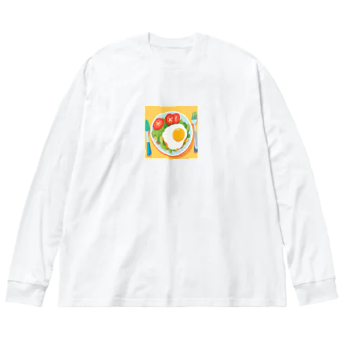 エッグサラダ ビッグシルエットロングスリーブTシャツ