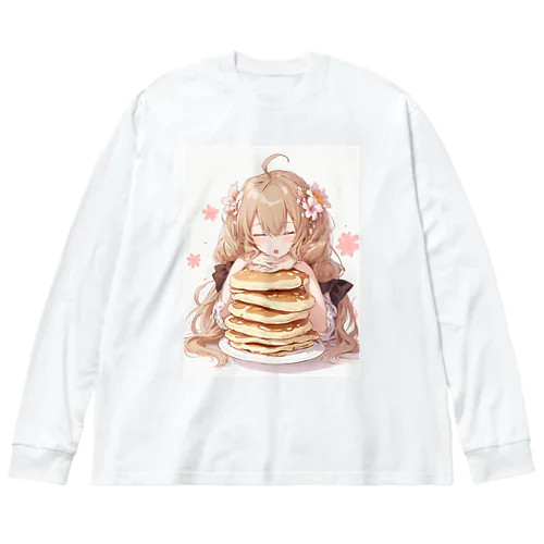 ゆるふわパンケーキちゃん ビッグシルエットロングスリーブTシャツ