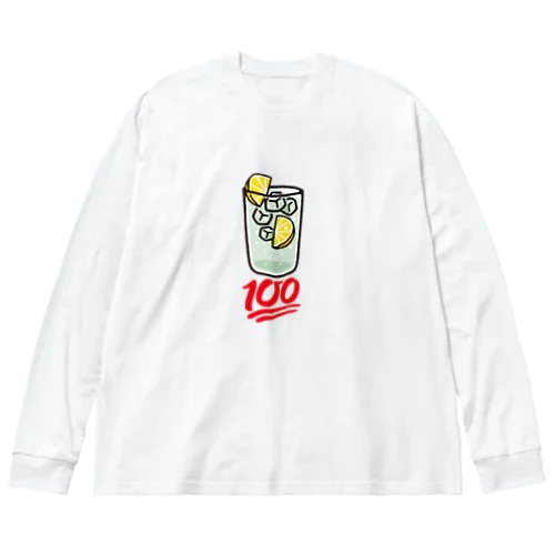 レモンサワー100点 大きいロゴ Big Long Sleeve T-Shirt