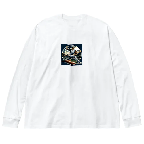 ブロック野球 Big Long Sleeve T-Shirt