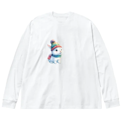 Sitting rabbit（座るウサギ） Big Long Sleeve T-Shirt