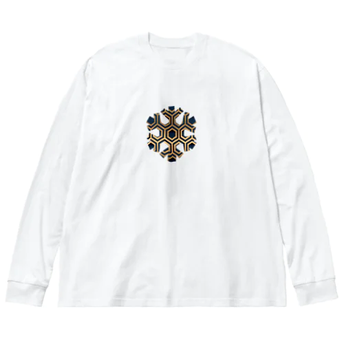 亀甲の結晶 ビッグシルエットロングスリーブTシャツ