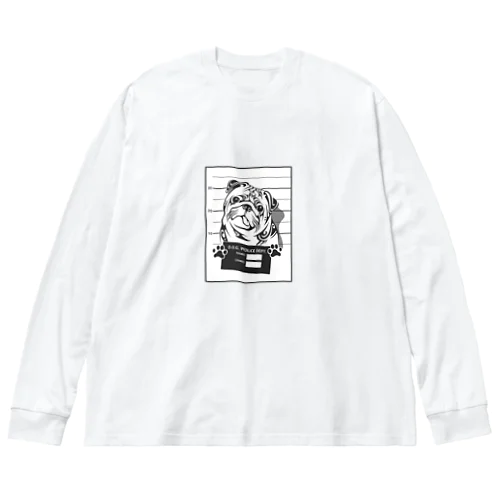 トライバルパグショット ビッグシルエットロングスリーブTシャツ