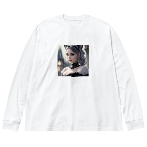 「猫耳の魔女の叡智と冒険」 ： "The Wisdom and Adventure of the Cat-Eared Witch" Big Long Sleeve T-Shirt