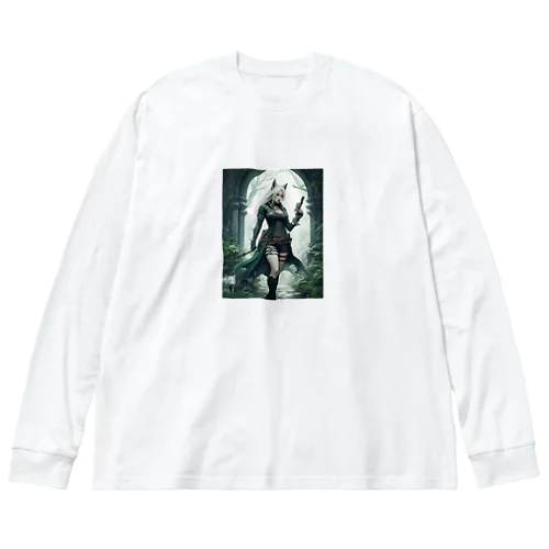 狐耳の美しき狩人 - Kitsune no Mimi no Utsukushiki Hunter: The Beautiful Hunter with Fox Ears Big Long Sleeve T-Shirt