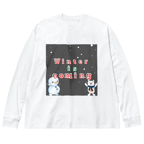 冬限定！かわいい冬がきたぞグッズ登場‼️ Big Long Sleeve T-Shirt