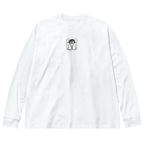 FREEニップルガール 루즈핏 롱 슬리브 티셔츠