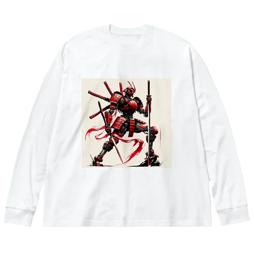 赤武者 ビッグシルエットロングスリーブTシャツ