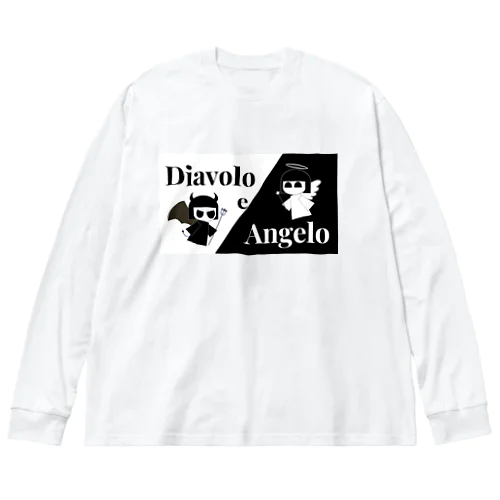 悪魔と天使 ビッグシルエットロングスリーブTシャツ