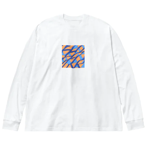 ティールオレンジ Big Long Sleeve T-Shirt