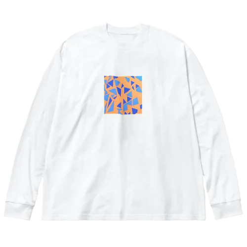 teal orange ビッグシルエットロングスリーブTシャツ