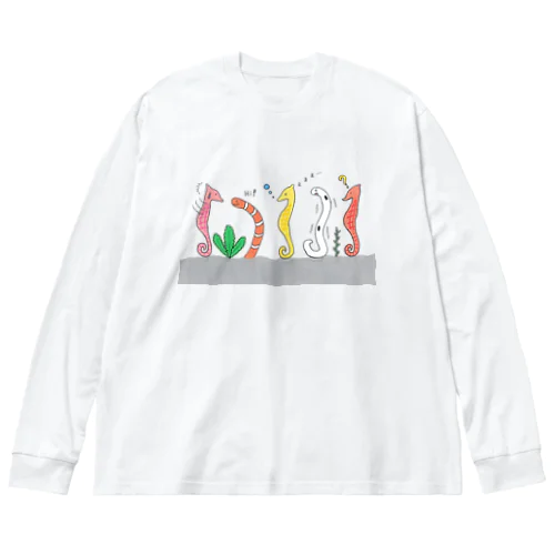 [森図鑑] 仲間に入れて（背景なし） Big Long Sleeve T-Shirt