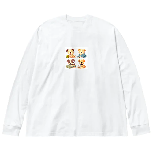 イラスト絵　イヌ Big Long Sleeve T-Shirt