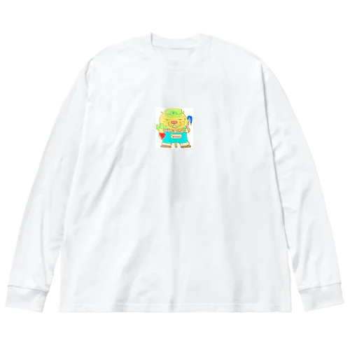 可愛い猫の農家さん Big Long Sleeve T-Shirt